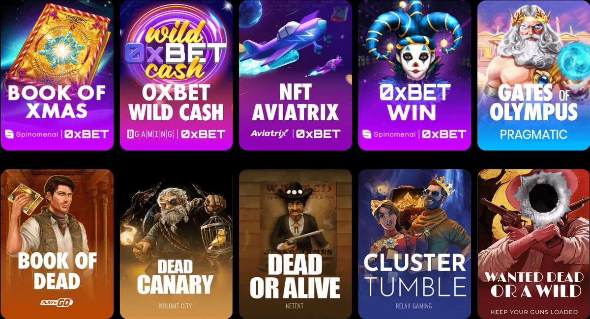 0xbet casino games