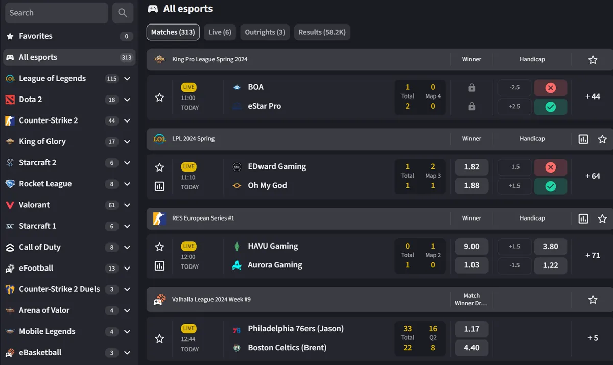 10bet casino esports