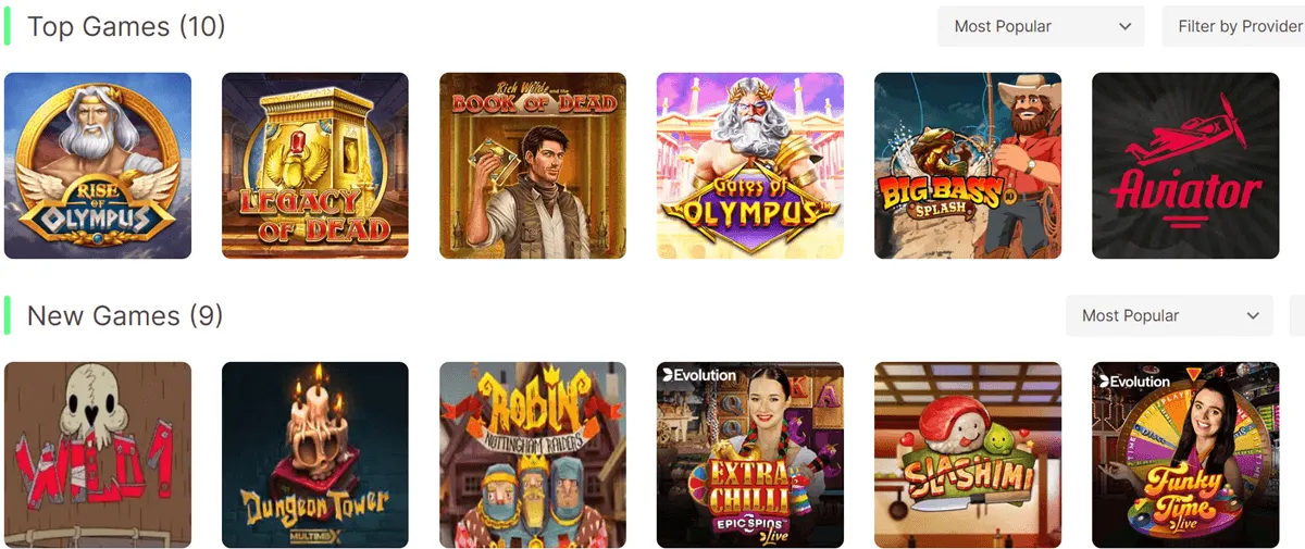 10bet casino games