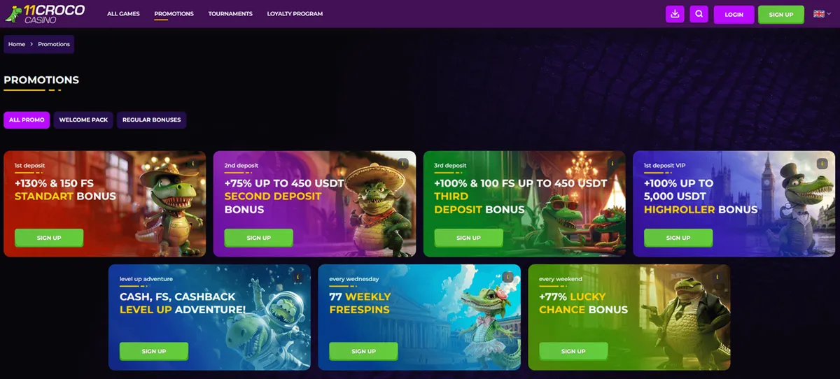 11croco casino promotions