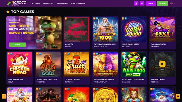 11croco casino games