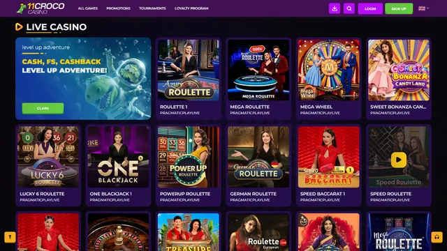 11croco casino live games