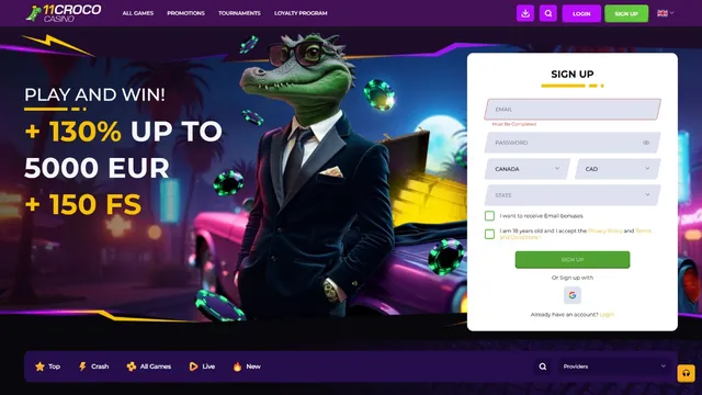 11croco casino registration