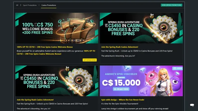 1bet casino promotions