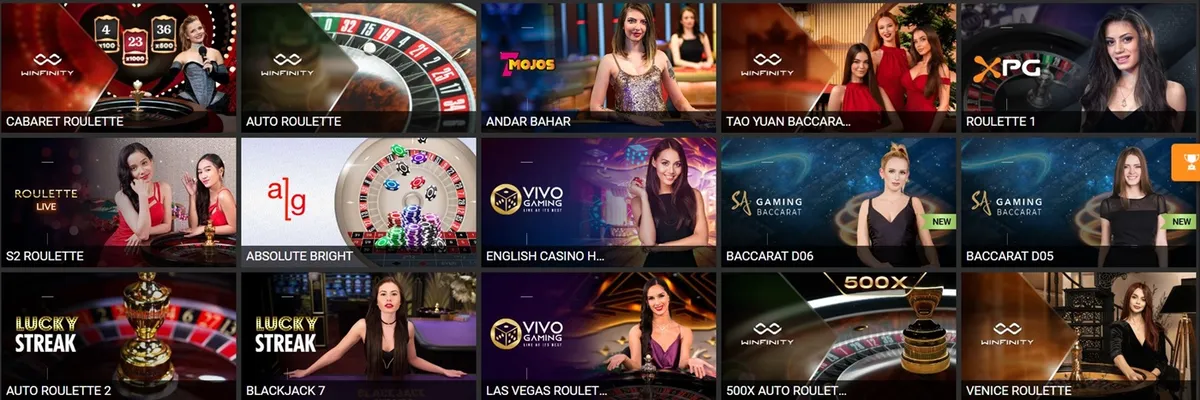 1xbit casino live games