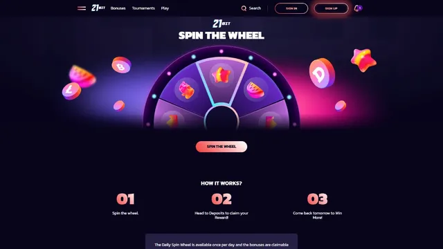 21bit casino fortune wheel