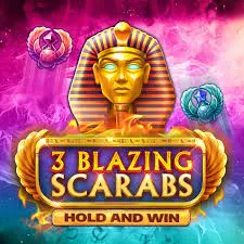 3 blazing scarabs hold and win slot icon