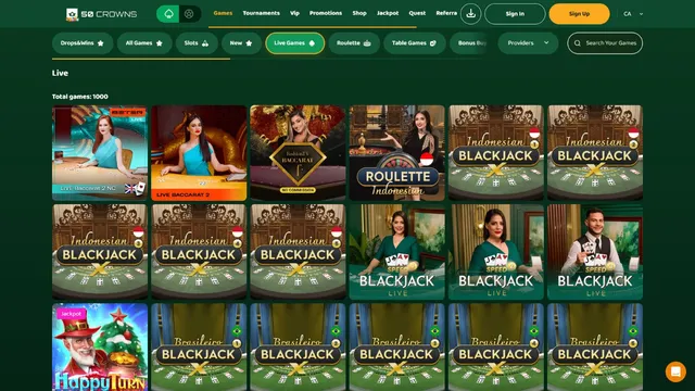 50crowns casino live games