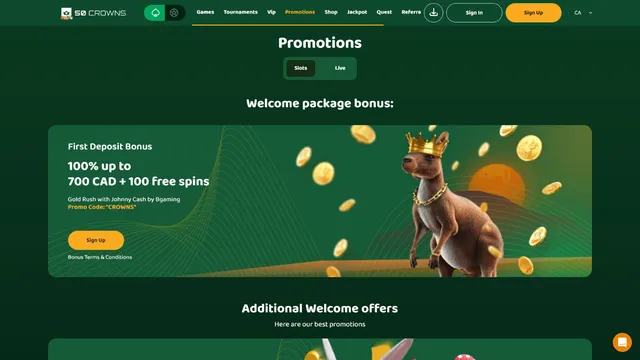 50crowns casino promotions