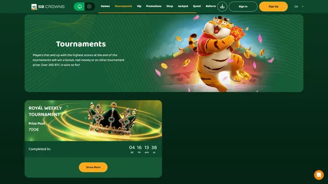 50crowns casino tournaments
