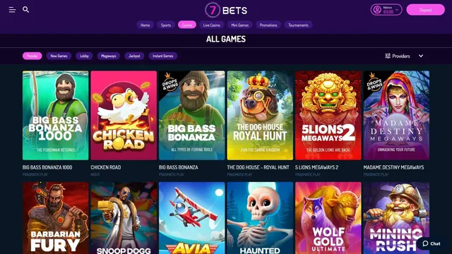 7bets casino games