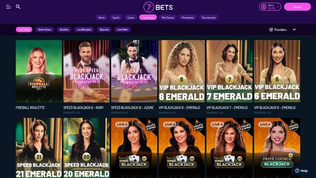 7bets casino live games