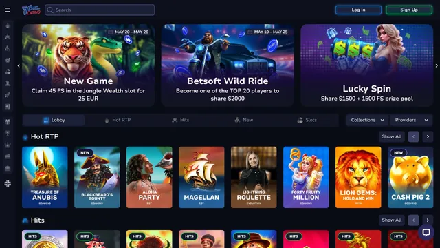 7bitcasino website screen