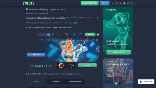 7slots casino deposit