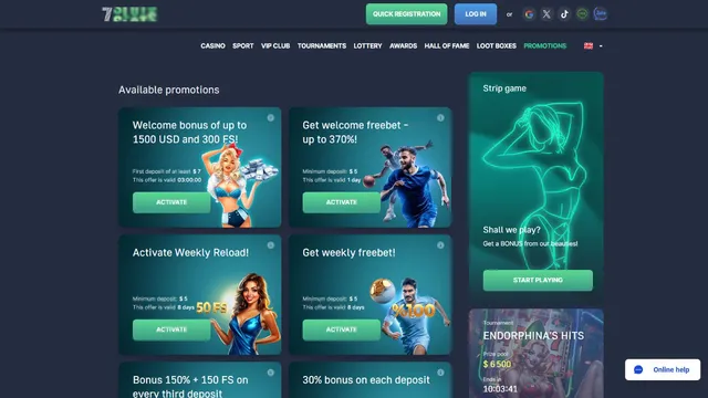 7slots casino promotions