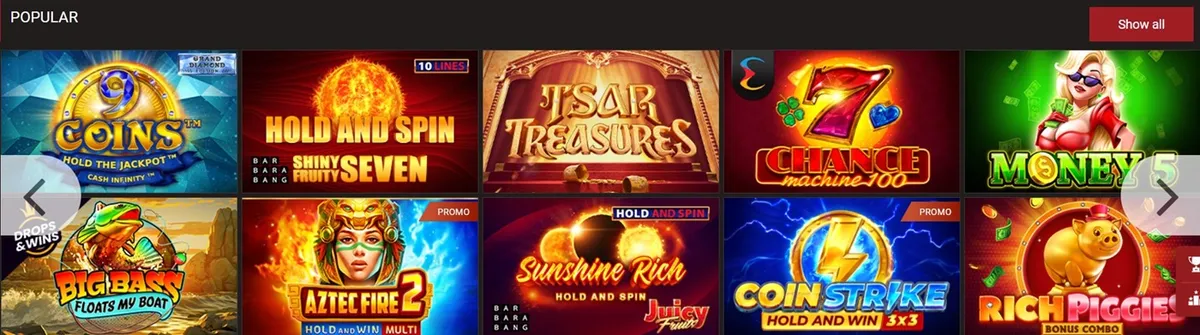 888starz casino games