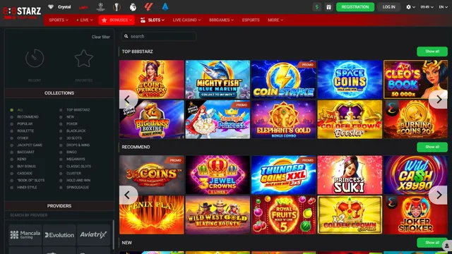 888starz casino games