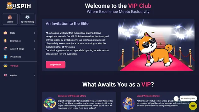 8spin casino vip club