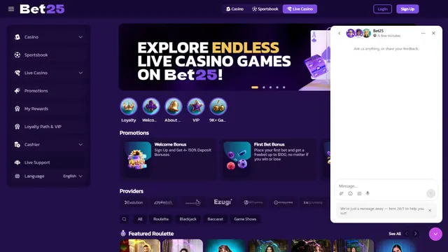 bet25 casino support