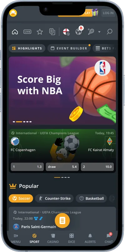 DuckDice Casino phone sports betting