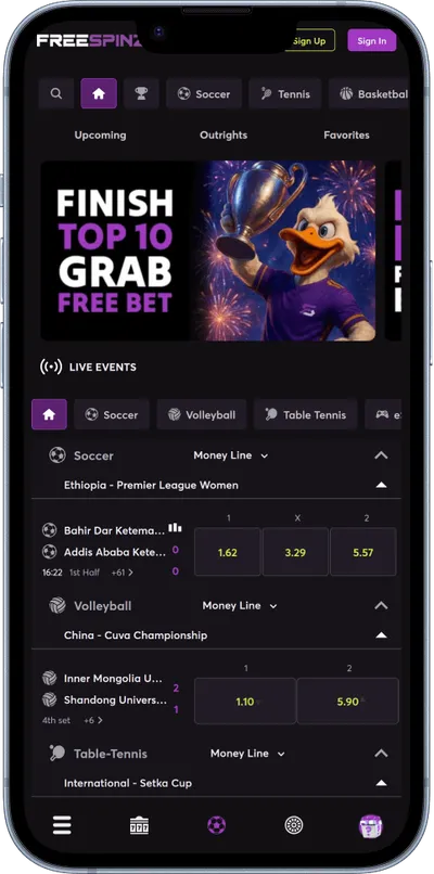 Freespinz Casino phone sports betting