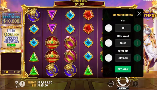 Gates of Olympus slot multiplier screen