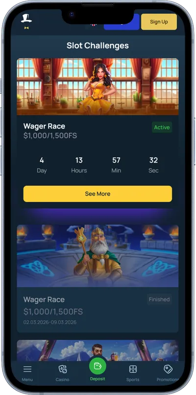 fortunejack casino phone screen welcome offer