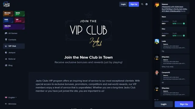 Jacksclub casino vip club