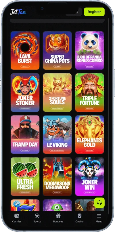 JetTon Casino phone slots