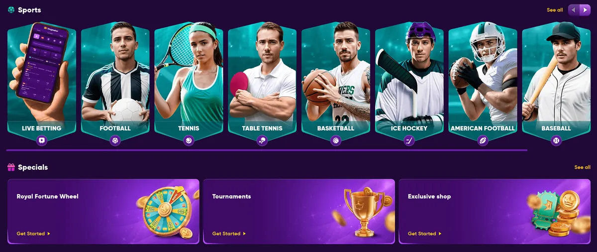 Kingmaker casino sports