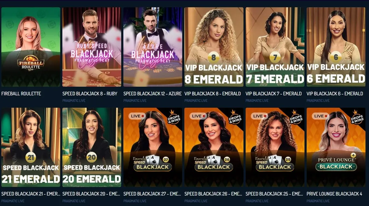 7Bets casino live games