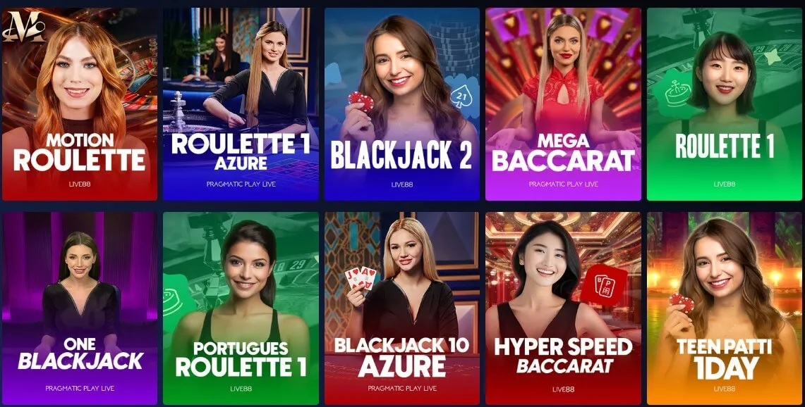 Kripty casino live games