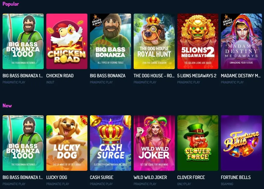7Bets casino new games