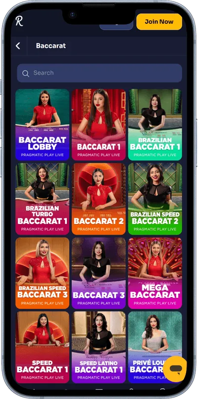 Reybets Casino phone baccarat