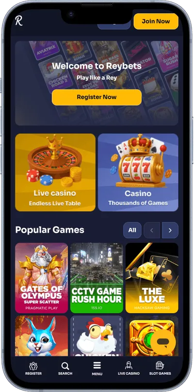 Reybets Casino phone main