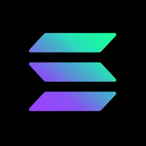 Solana crypto icon square