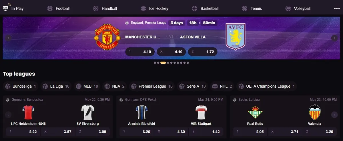 Playbet casino sports games