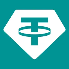 Tether crypto currency icon square