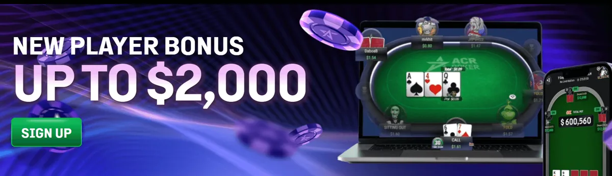 acrpoker casino welcome bonus