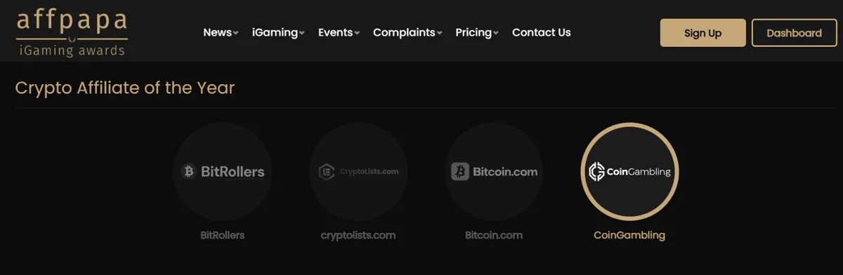 affpapa vote for coingambling