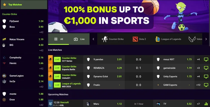 alienbet casino esports