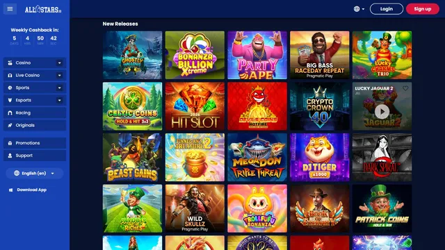 allstars casino games