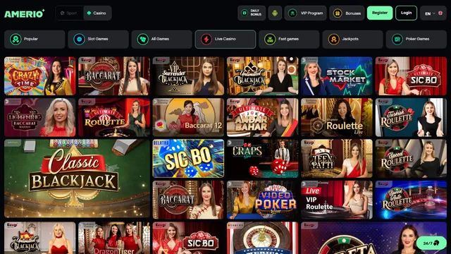 amerio casino live games