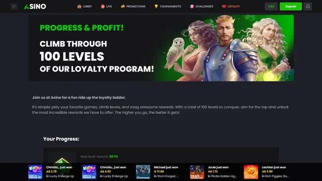 asinocasino loyalty program