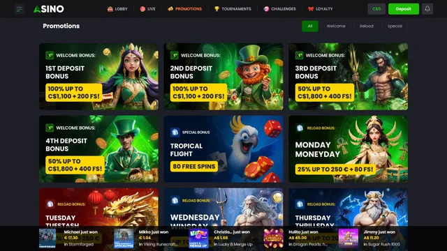 asinocasino promotions