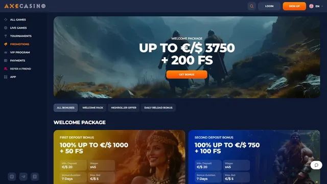 axe.casino promotions