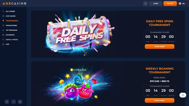 axe.casino tournaments
