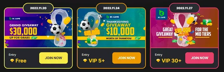 bc game giveaways examples