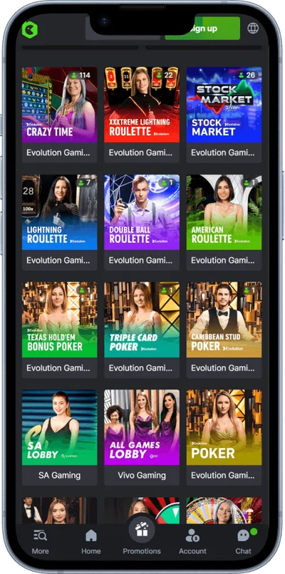 bc.game casino phone live games