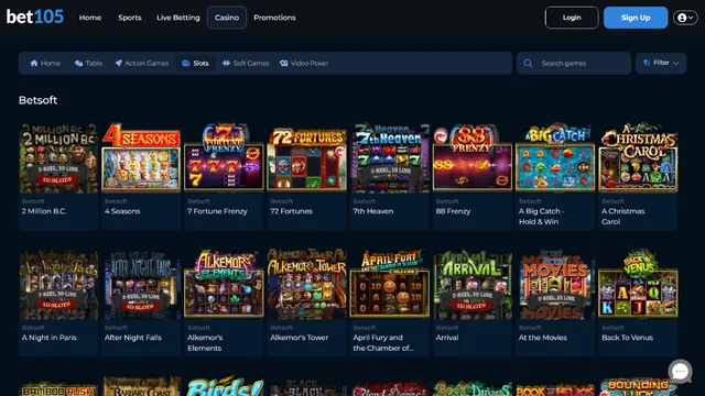 bet105 casino games